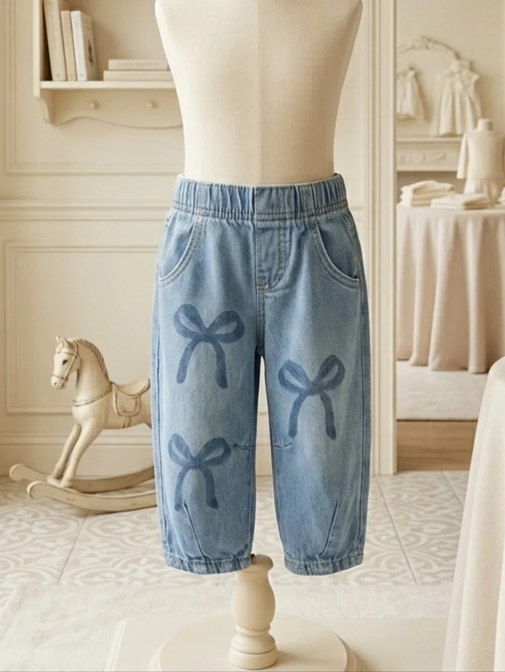 Old Navy Bow Detail Pull-On Jeans – Size 2T